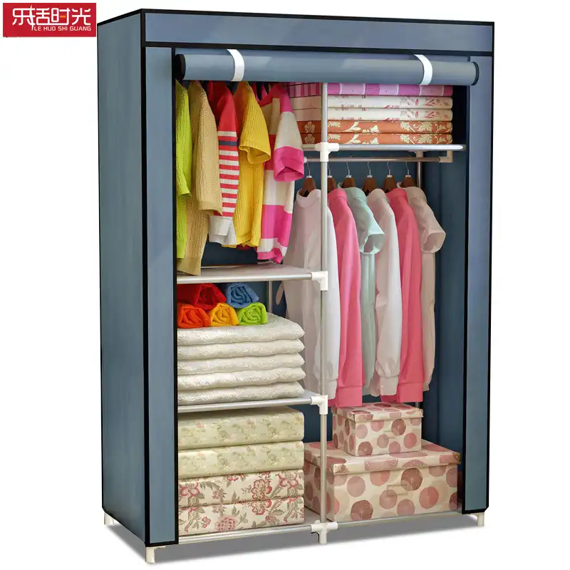 Detachable Clothes Wardrobe Simple Moisture Dust Proof Bedroom