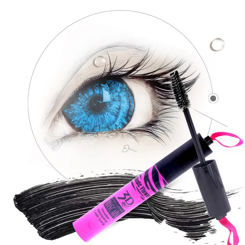 New Fashion Makeup Waterproof Eyelash Mascara 3D Fiber Extension Long Curling Maquiagem Drop Shipping