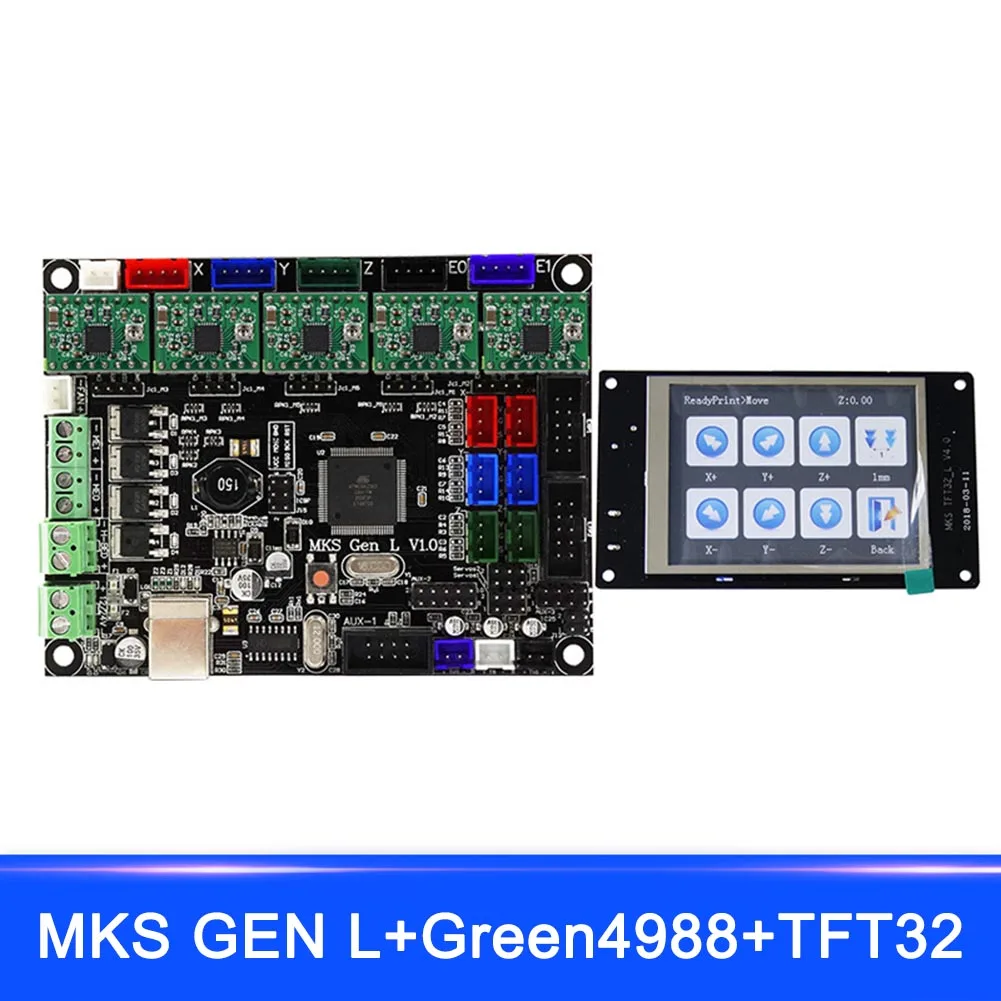 

MKS GEN L MKS TFT32 LCD Minipanel Touching Display 3D Print Kits with A4988 Driver SL@88