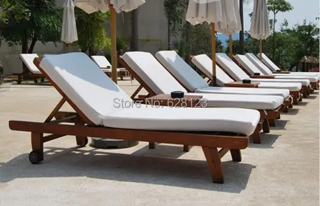 ODLB021 Outdoor wood chair Leisure beach lying bed The ...