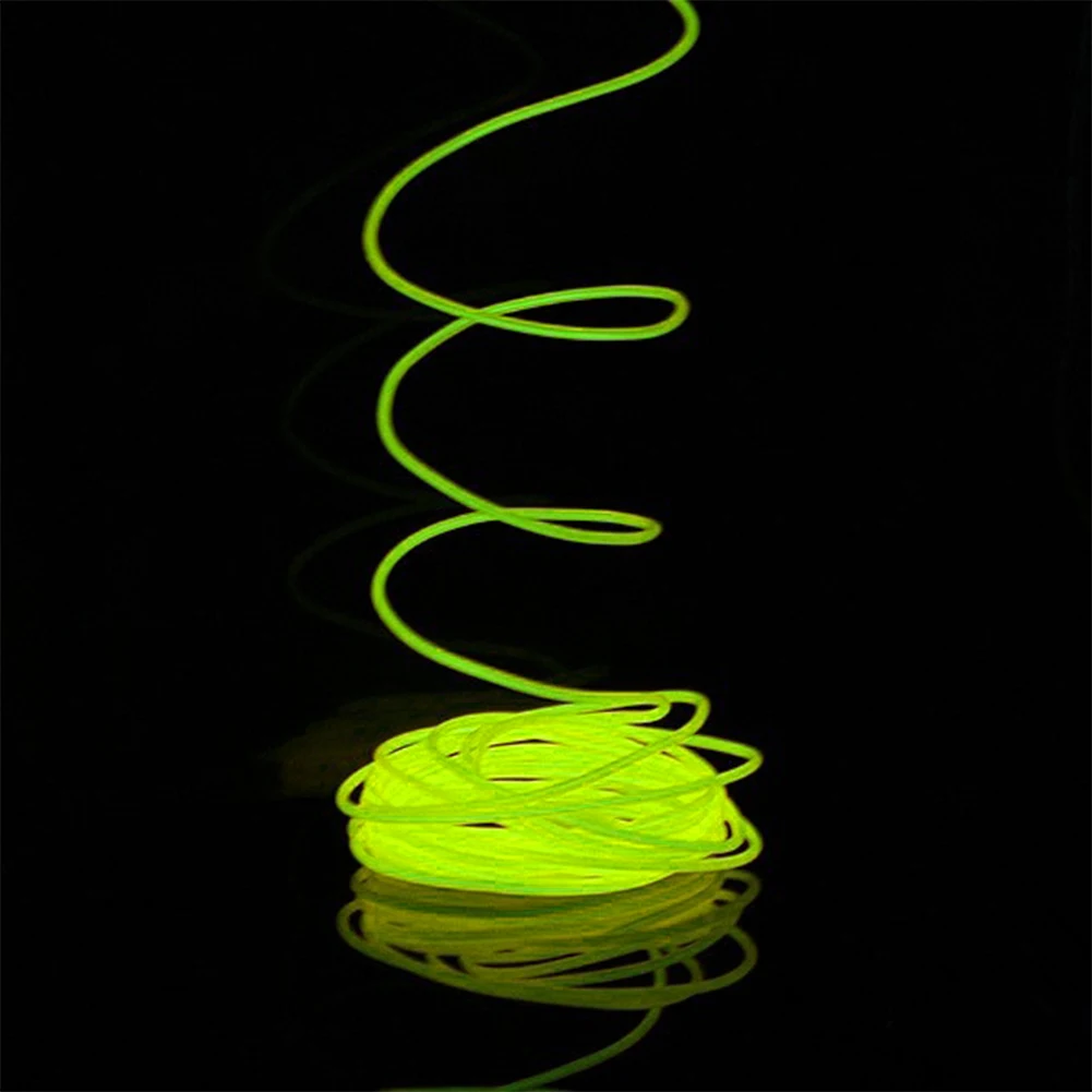 2 3 5 м водонепроницаемая светодиодная лента свет неоновый свет светящийся EL провод веревка трубка кабель+ контроллер батареи для украшения автомобиля Рождественская вечеринка - Испускаемый цвет: Grass Green