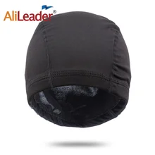 AliLeader 1 шт. оптовый парик s для изготовления париков сетка спандекс купольная Кепка стреч бесклеевая тканая сетка для волос Эластичные черные дешевые парики