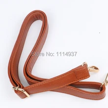 Brown thickening PU women’s handbag taping tape shoulder strap suspenders school bag belt cross-body belt