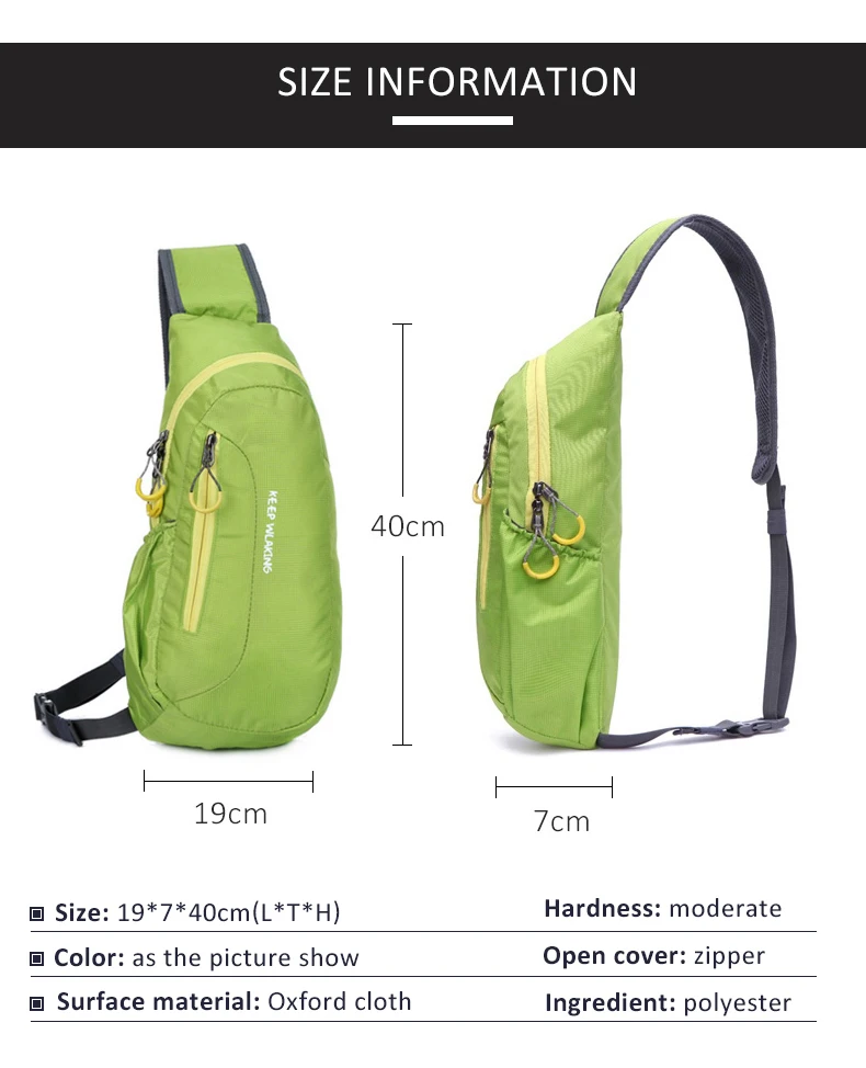 Унисекс, водонепроницаемая нейлоновая нагрудная сумка для мужчин и женщин, сумка на плечо для бега, диагональная, для спорта на открытом воздухе, сумка для спортзала