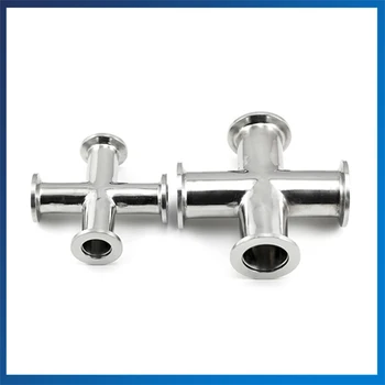 

2PCS X KF-50 Vacuum Tee Stainless Steel Vacuum pass