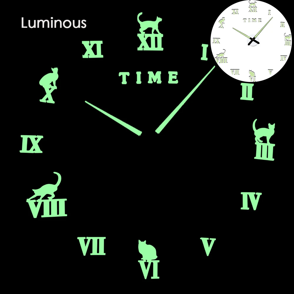 27 различных дизайнов светящиеся настенные часы современный дизайн настенные цифровые большие Big3D DIY модные Saat Reloj Horloge klok - Цвет: wall clock 27