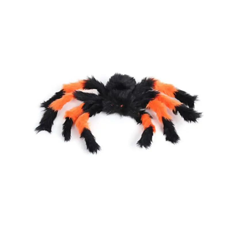 1 Pc Realistic Spider Halloween Plush Spider Toy Party Celebration Venue Arrangement Props AXYF - Цвет: Colorful 75cm