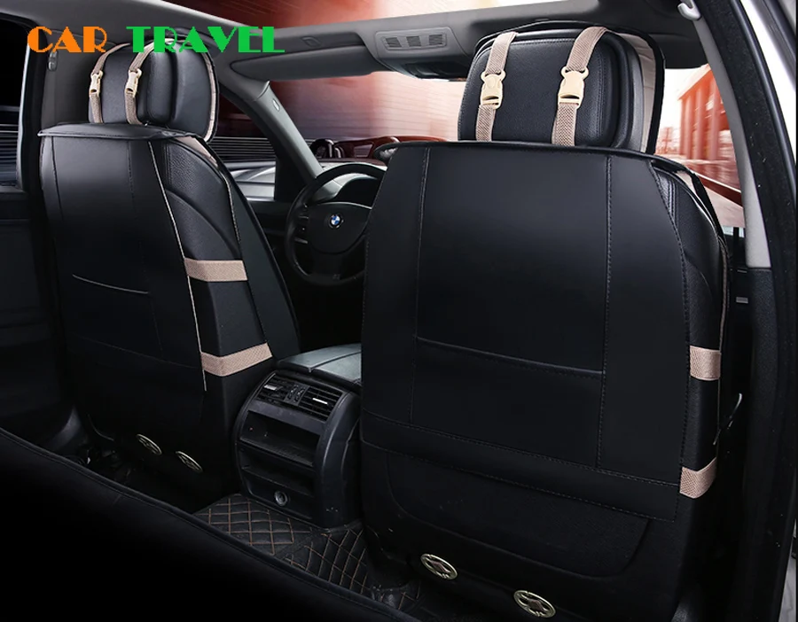 Автомобильные путешествия автомобилей чехлы Универсальный искусственная кожа авто спереди на заднем сиденье Чехлы для audi A5 A7 b6 80 A8 R8 Q5 Q7 TT a6 a3 a4 S линии