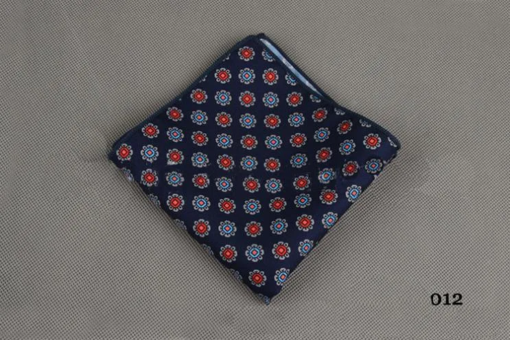 Mantieqingway хлопок + полиэстер платок с цветочным принтом платок свадебные 23 см * 23 см Платки для Для мужчин бренд карман полотенца