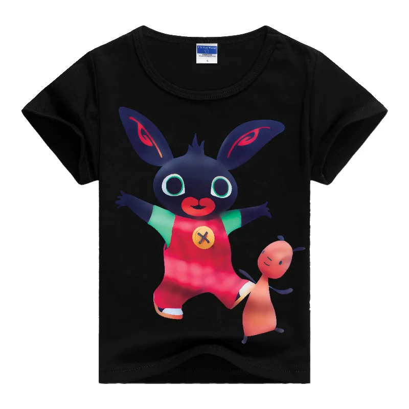 Детская футболка с кроликом для детей от 2 до 12 лет, весенне-осенняя футболка с длинными рукавами для маленьких мальчиков и девочек, детские рубашки с героями мультфильмов для подростков, одежда - Цвет: style 23