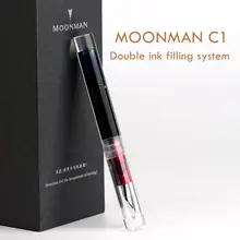 Moonman C1 прозрачный пипетка авторучка F чернильная ручка NIB Оригинальная коробка