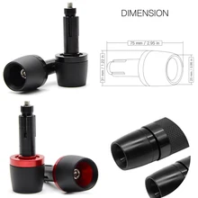 7/" CNC рукоятки мотоцикла бар концы слайдер вибрации Тяжелая взвешенная заглушка для руля ручка бегунки в виде слитков для грязного велосипеда