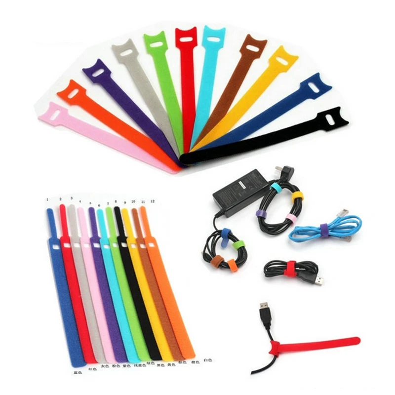 

Nylon Cable Winder Wire Organizer Earphone Holder Mouse Cord Protector Cable Management For Samsung iPhone Ethernet