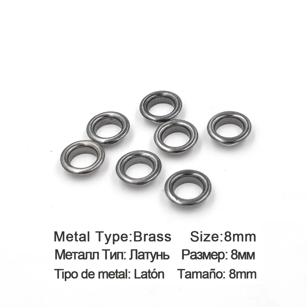 Buy 8mm inner diameter copper eyelets. Brass metal