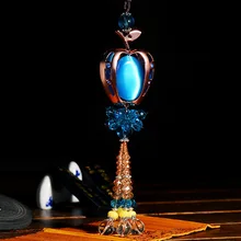 Высококачественная Подвеска из сплава, Автомобильное зеркало заднего вида, яблоко, украшение для салона автомобиля, модные женские красивые украшения с опалом