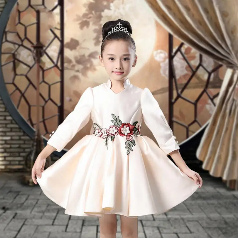 

New Baby Girls tutu dress Vestido infant Girls Clothes wedding Party Prom Robe Dresses girls Kids clothes Vestidos Big bow Y610