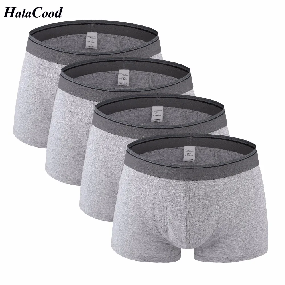 

4Pcs/Lot New Quality Men's Boxer Shorts Cotton Popular Brand Fashion Sexy Man Underwear Male Underpant Mr Large Size Fat Panties