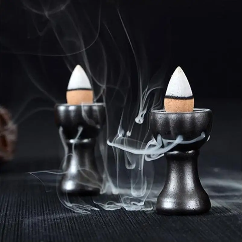 Free Shipping Home Decor Mini Ceramic Incense Burner Incense Cone Tower