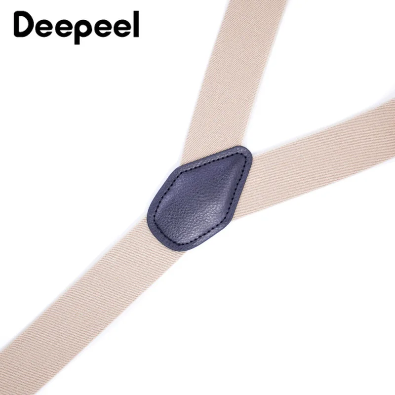 Deepeel, 1 шт., 3,5*120 см, подтяжки для мужчин, кожа, подтяжки с пуговицами, эластичные, для смокинга, Y Back, мужская мода, 6 зажимов, подтяжки SP012