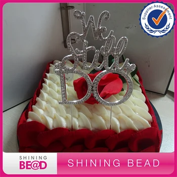 

High Quality Steel Mold WE STILL DO ANNIVERSARY CAKE TOPPER PICK DECORATION SILVER PLATED RHINESTONE DIAMANTE WEDDING