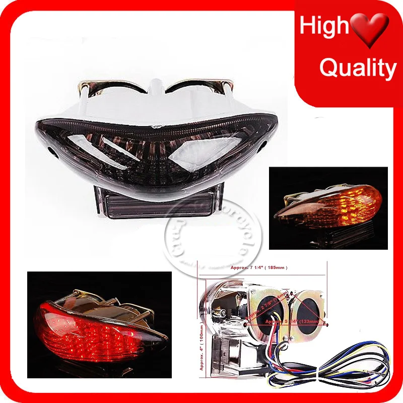

For Suzuki Katana 600 750 2003-2006 HAYABUSA GSX1300R 1999-2007 GSXR1300 Motorcycle LED Brake Tail Light Turn Signal TailLight