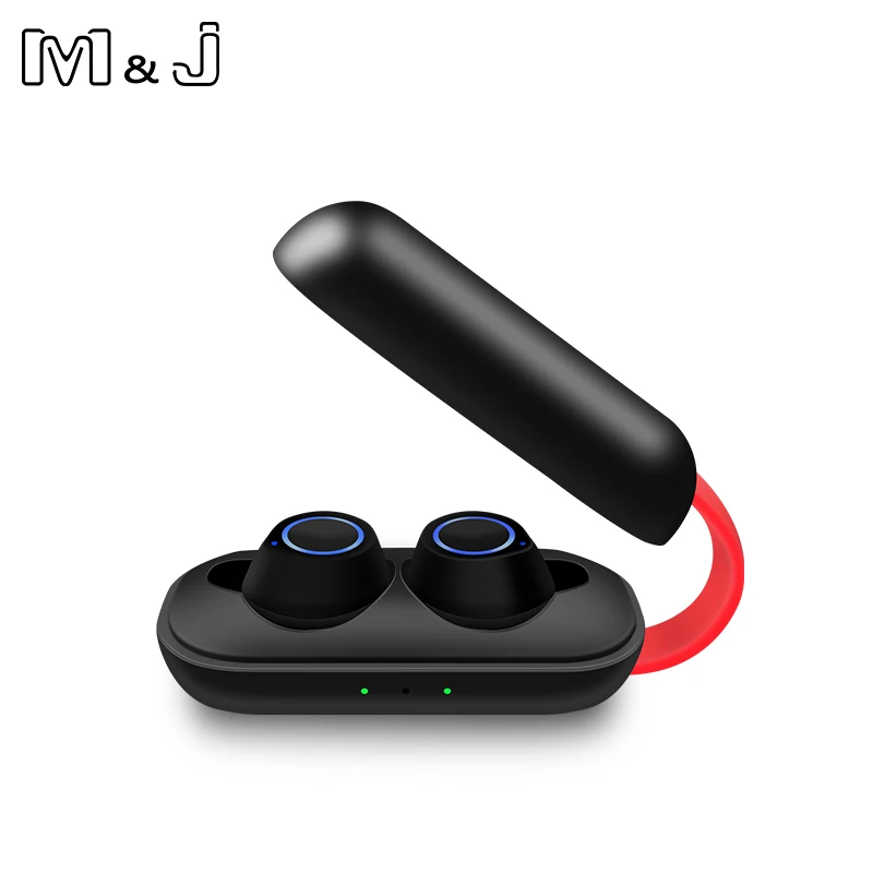 

M&J Bluetooth 5.0 Earphones Portable TWS Wireless In-ear 3D Stereo Sound With Mic Handsfree Sports Earbuds Auto Pairing Headset