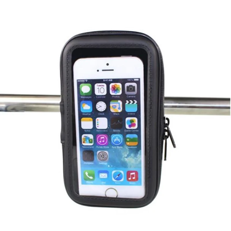 

AOZBZ 5.5-6.3 Inch Motocycle Waterproof Phone Holder Clip Portable Adjustable Car Phone Holder Scooter Anti-Drop Phone Case