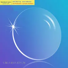 По рецепту очки оптические линзы Для женщин Для мужчин 1,56 1,67 тоньше от близорукости дальнозоркости астигматизм антибликовое объектива коррекции