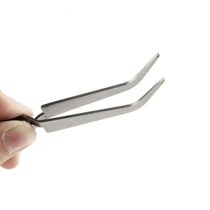 Стразы из нержавеющей стали для дизайна ногтей украшение из жемчуга зажимной пинцет Инструмент JIU55