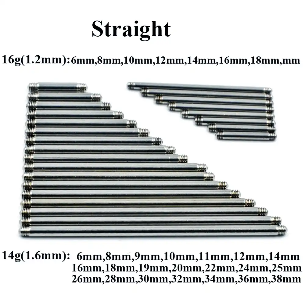 Bataklik Cerrahi Celik Mil Duz Halter Yedek Aksesuarlar Bar Dil Dudak Kupe Meme Halter Piercing Taki Hatira Kupeler Aliexpress