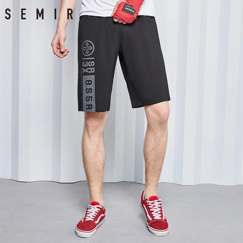 Buy SEMIR joggers man Short 2018 summer new men Knee