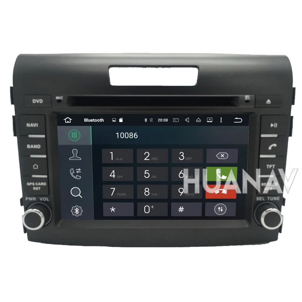 Автомобильный DVD плеер с GPS навигацией для Honda CRV 2din стерео Android 8 7 дюймов IPS экран 4