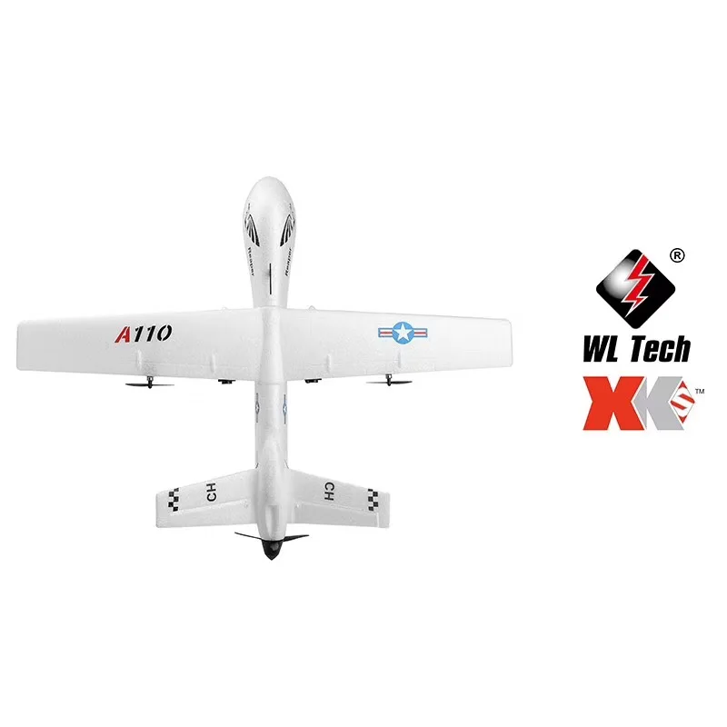 WL Toys XK A110 3CH симулятор ударопрочный MQ 9 модель военной авиации вертолет хищник для