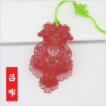 

Bookmark Metal 10pcs Ancient Chinese heroes facial makeup in Beijing Opera student birthday gifts box art Bookmarks for Book