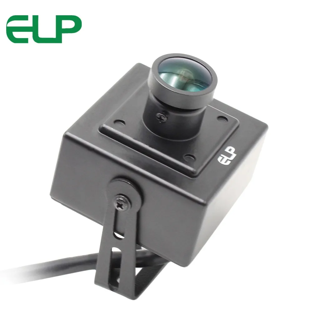 Мини камера ELP 1080P 2mp Sony IMX322 hd h.264 30fps с объективом рыбий глаз 170 градусов usb веб аудио