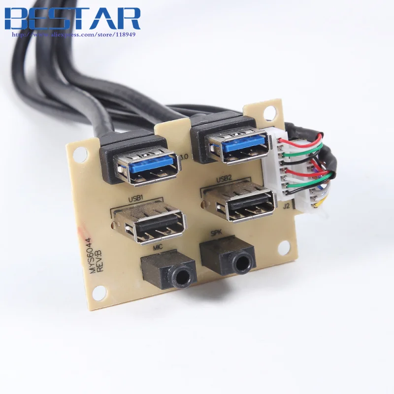 ПК компьютер чехол задняя панель PCB USB 3 0 + 2 Аудио микрофон SPK сборочный кабель|usb