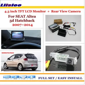 

Liislee For SEAT Altea 5d Hatchback 2007~2014 Car Reverse Rear Camera + 4.3" TFT LCD Monitor = 2 in 1 Parking System