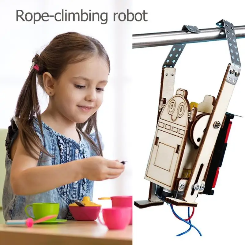 

Hand-eye Coordination Training Assemble Climbing Robot Model Physical Experiment Educational Science Experiment Making