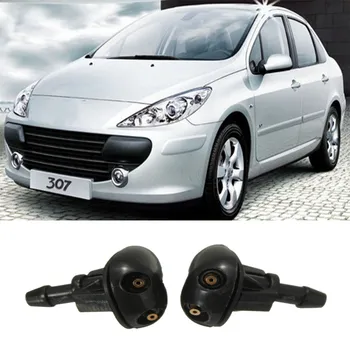 

2Pcs Front Windscreen Spray Mist Type Water Washer Jets Nozzle For Peugeot 307