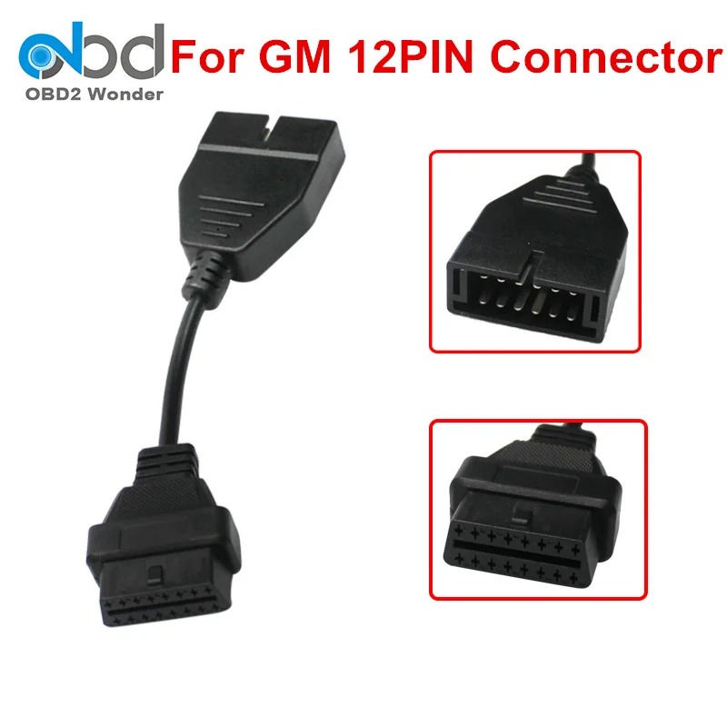 Лидер продаж для GM 12 Pin до 16 штырьевой OBDII разъем OBD OBD2 кабель автомобилей 12Pin 16Pin