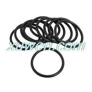 sourcingmap 20pcs Black Nitrile Butadiene Rubber NBR O-Ring 2.6mm Inner Dia 1.9mm Width