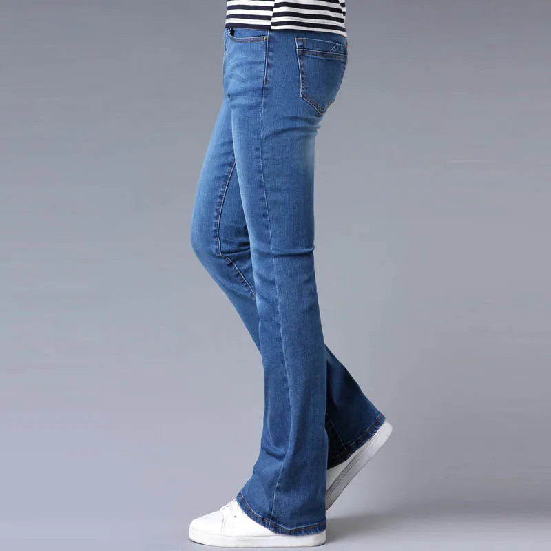 Джинсы мужские весна и осень новые Modis мужские микро-трубы синие Стрейчевые обтягивающие джинсы корейский стиль джинсы для байкеров размер 26-34