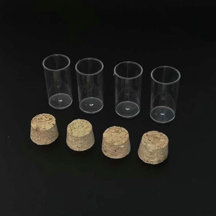 100 шт./лот 24x45 мм плоское дно пластиковые Drosophila пробки культуры пробирки с