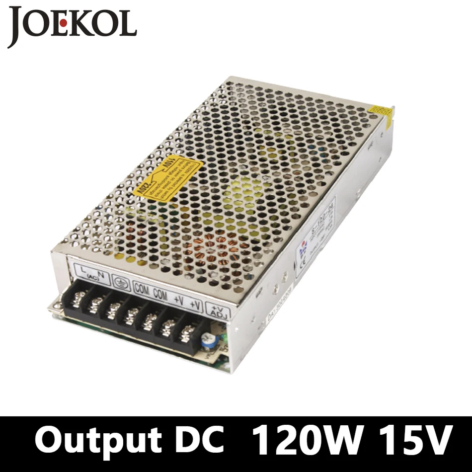 

switching power supply 120W 15v 8A,Single Output smps power supply for Led Strip,AC110V/220V Transformer to DC 15V