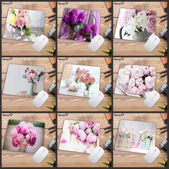 

Mairuige Big Promotion Pink Flower vase Laptop Gaming Mice Mousepad Small SIZE Rubber Game Mouse Pad Your Wife Girl Friend