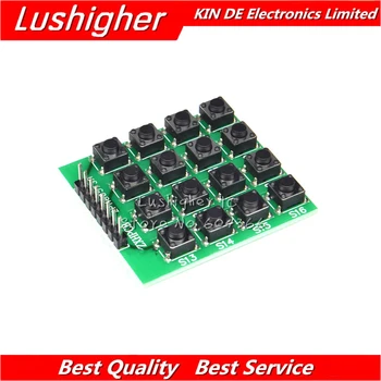 

5pcs 16 Keypad Keyboard 4x4 4*4 Matrix Switch Module 16 Button Mcu 8 Pin New