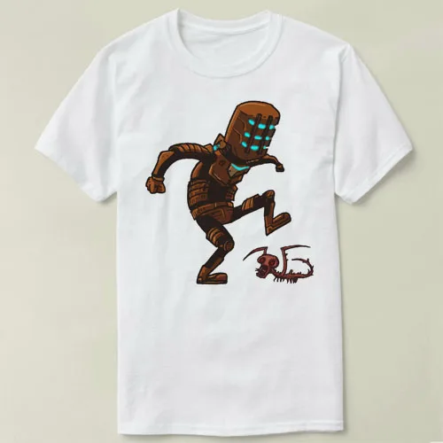 Daft панк X Dead space Исаак Кларк Ви для спартанской футболки модные классические