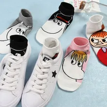 Модные женские забавные носки ярких цветов с героями мультфильмов; 1 пара; Размеры 35-39; милые носки; Прямая поставка