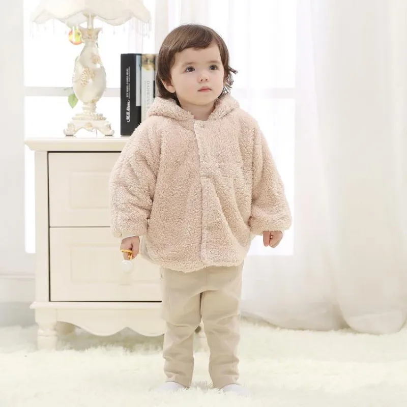 Baby Boy Girl Autumn Winter Warm Coat Cloak Jacket Thick Clothes Warm Coats