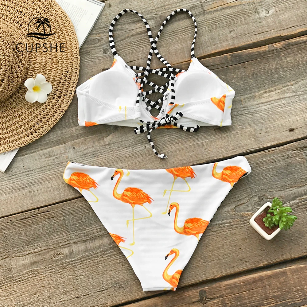cupshe flamingo suit